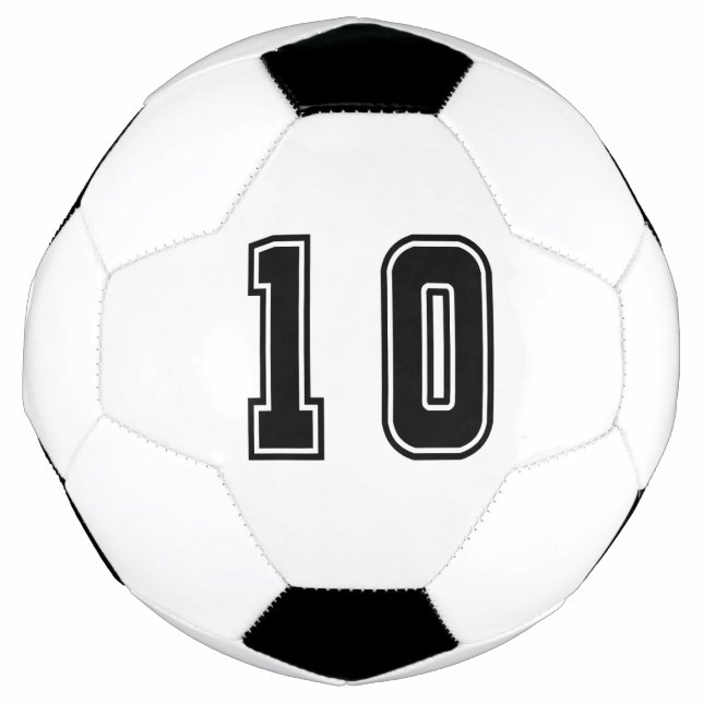 Ballon De Foot Numéro 10 (Devant)