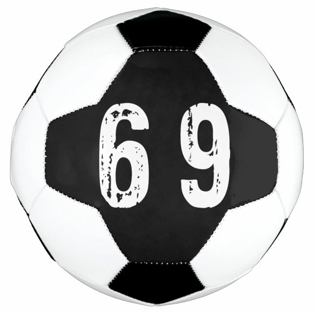 Ballon De Foot Numéro de sport 69 (Devant)