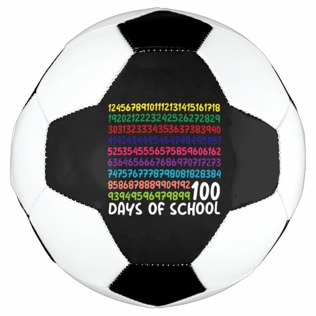 Ballon De Foot Numéros mathématiques 100e Jour de l'école Enseign (Devant)