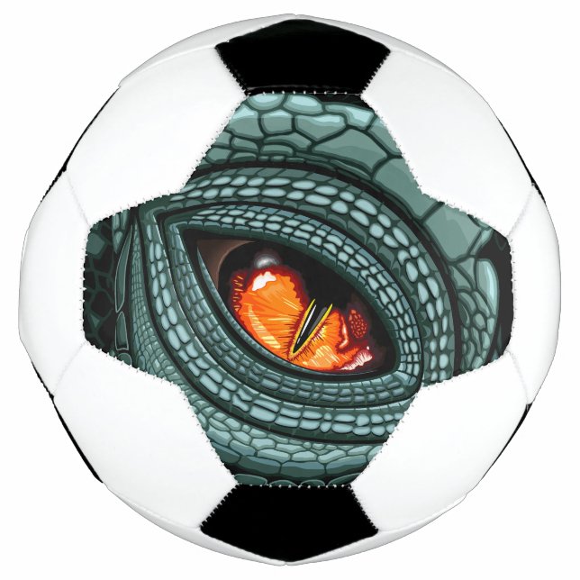 Ballon De Foot Œil de prédateur reptile primal (Devant)