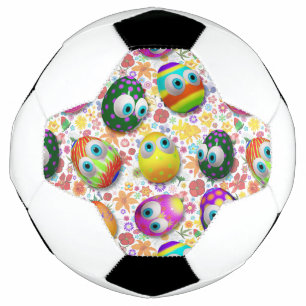 Ballon De Foot Œufs de Pâques dessin animé mignons et drôles