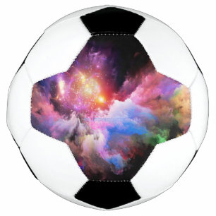 Ballon De Foot oeuvre d'art en nuage de SlipperyJoe abstraite vib