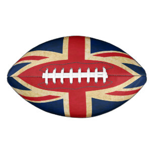 Ballon De Foot Old Vintage Grunge United Kingdom Flag Union