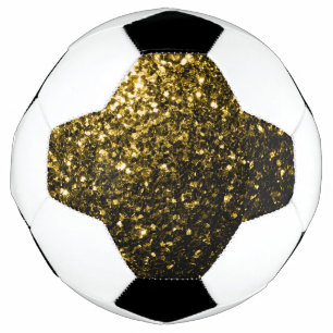 Ballon De Foot Or brillant faux paillettes scintille bling