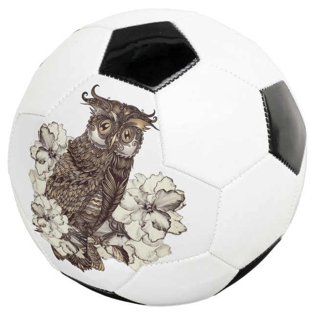 Ballon De Foot Orchidées à la crème de chouette dorée (3/4)