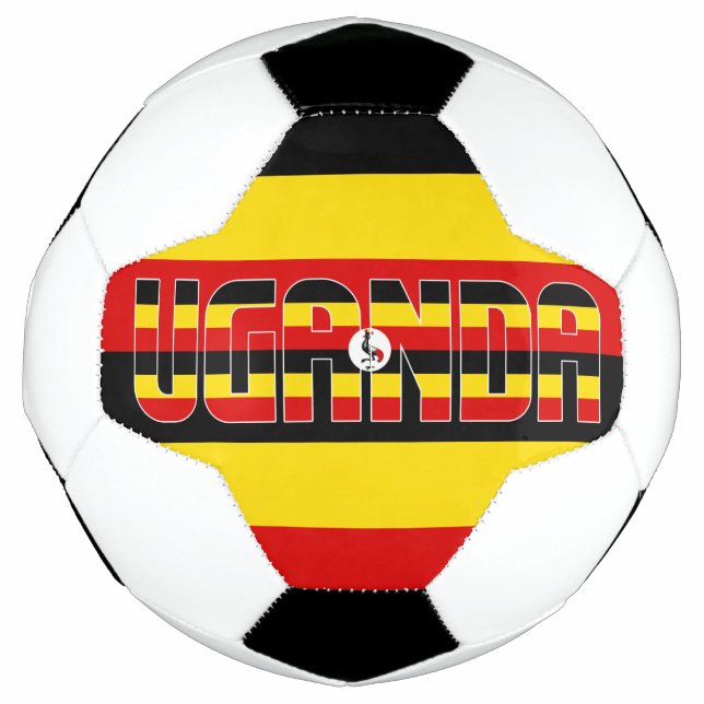 Ballon De Foot Ouganda Drapeau patriotique (Devant)