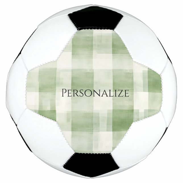 Ballon De Foot Paillettes Western Green Cream (Devant)