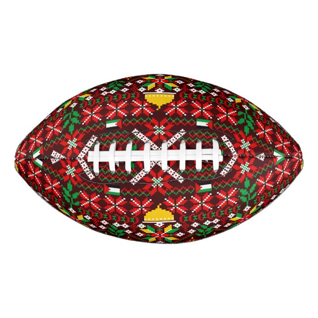 Ballon De Foot Palestine Tatreez Broderie traditionnelle (Devant)