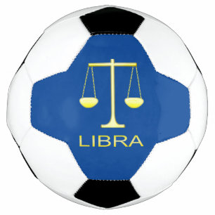 Ballon De Foot Panneau étoile Balance dorée de Libra