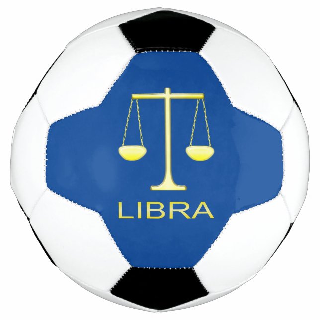 Ballon De Foot Panneau étoile Balance dorée de Libra (Devant)