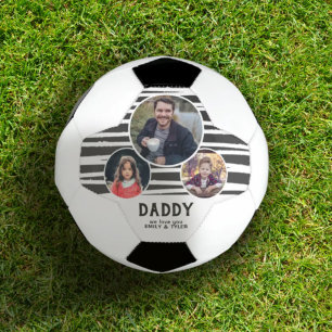 Ballon De Foot Papa moderne, on t'aime 3 Photos Fête des Pères