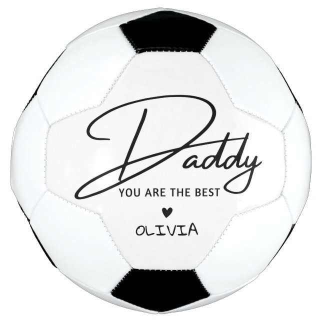 Ballon De Foot Papa Personnalisé Vous Êtes La Meilleure Typograph (Devant)