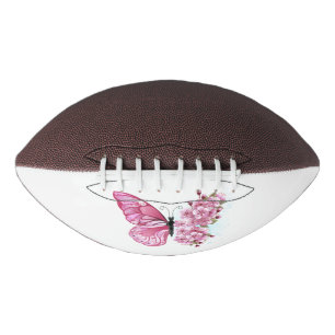 Ballon De Foot Papillon à fleurs avec Sakura rose