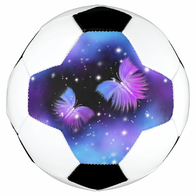 Ballon De Foot Papillons de l'Imaginaire spatial Cosmique (Devant)