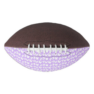Ballon De Foot Papillons de sensibilisation sur Lilac Purple