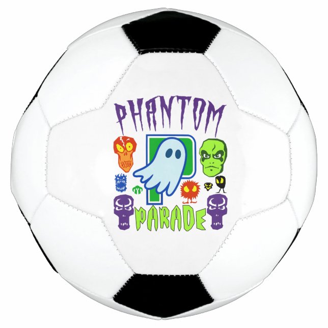 Ballon De Foot Parade fantôme conception du crâne fantôme éffraya (Devant)