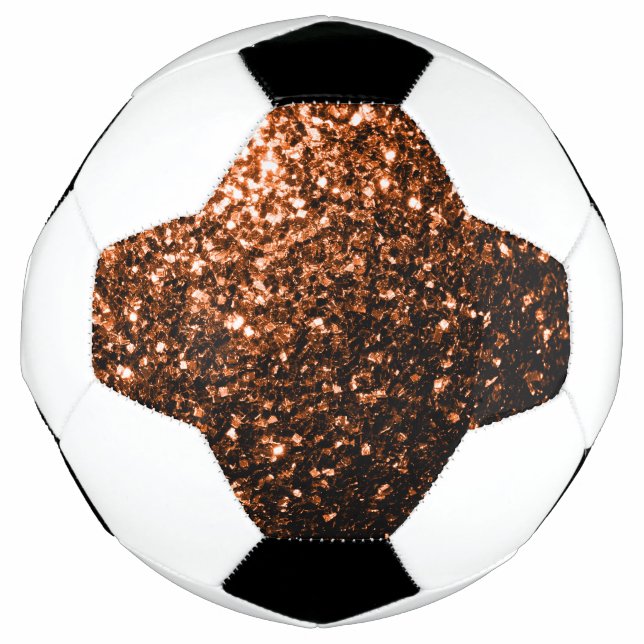 Ballon De Foot Parties scintillant en bronze foncé scintille (Devant)