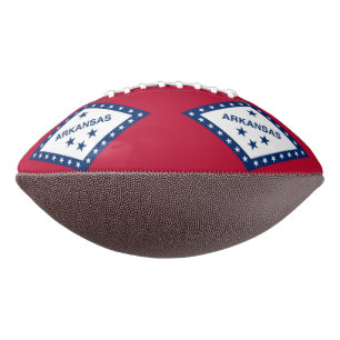 Ballon De Foot Patriotic american football with flag of Arkansas
