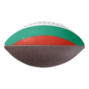 Ballon De Foot Patriotic american football with flag of Bulgare