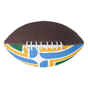 Ballon De Foot Patriotic american football with flag of Portland