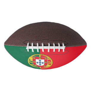 Ballon De Foot Patriotic american football with flag of Portugal