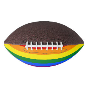 Ballon De Foot Patriotic american football with Pride LGBT