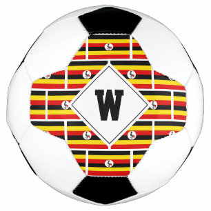 Ballon De Foot Patriotique OUGANDA DRAPEAU Monogramme balle de so