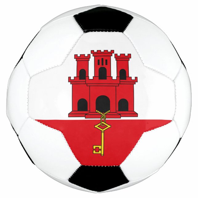Ballon De Foot Pavillon Gibraltar (Devant)