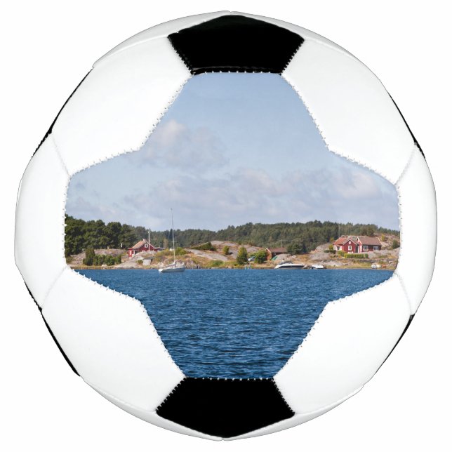 Ballon De Foot Paysage côtier idyllique (Devant)
