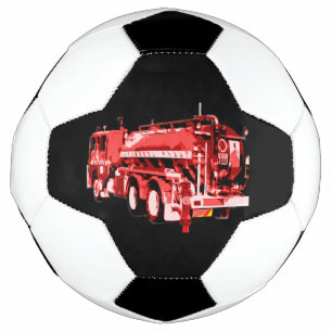 Ballon De Foot Peinture à l'huile du moteur à feu rouge,