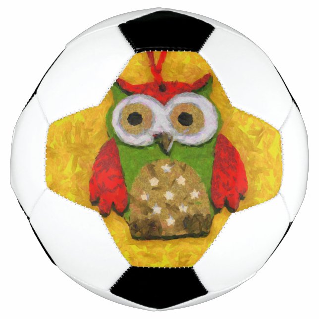 Ballon De Foot Peinture de hibou (Devant)