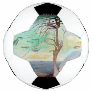 Ballon De Foot Peinture paysagère du Cèdre solitaire