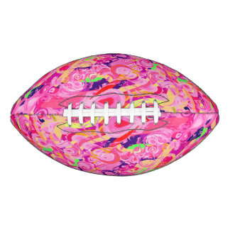 Ballon De Foot Peinture tourbillons abstraits colorés mignons