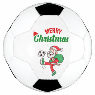 Ballon De Foot Père Noël Jouer Cool de football