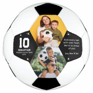 Ballon De Foot Personalized Kids Soccer Photo and Custom Message
