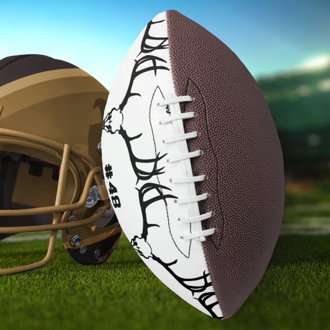 Ballon De Foot Personnalisé avec # Crâne de cerf avec Antlers int (Créateur téléchargé)