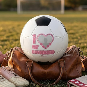Ballon De Foot Personnalisé J'aime mon petit ami – Ajouter une ph
