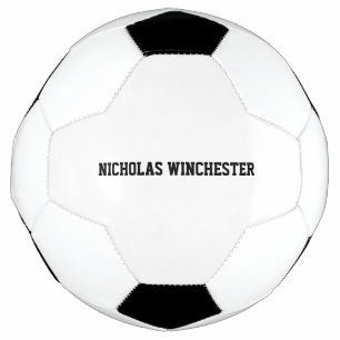 Ballon De Foot Personnalisé noir nom personnalisé sport équipe va