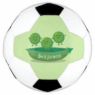 Ballon De Foot Petits pois sauteurs en pod dessin animé illustrat