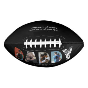 Ballon De Foot Photo moderne DADDY Black Happy Fête des pères