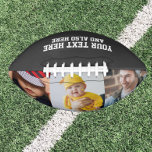 Ballon De Foot Photo personnalisée et texte<br><div class="desc">Photo personnalisée et football texte de Ricaso - ajoutez vos propres photos et texte personnalisé à cette balle qui sera spécialement faite pour vous</div>