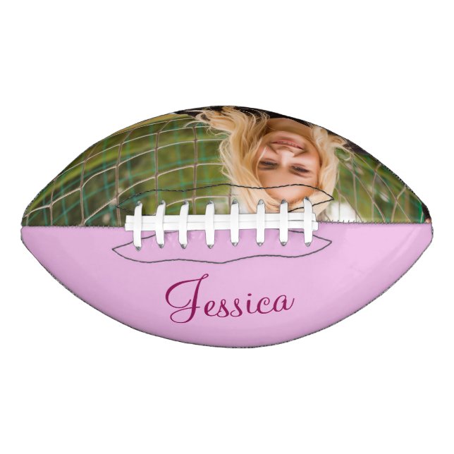 Ballon De Foot Photo personnalisée Rose Cute Girls (Devant)