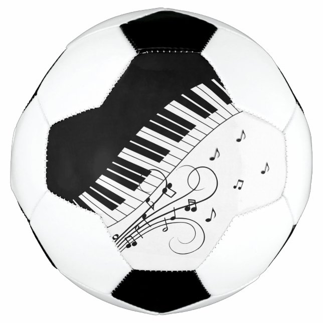 Ballon De Foot Piano Keyboard Music Design (Devant)