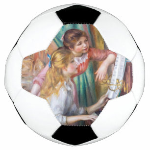 Ballon De Foot Pierre Auguste Renoir - Jeunes filles au piano