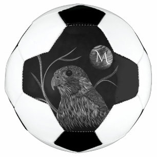Ballon De Foot Pleine lune de faucon Monogramme noir