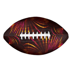 Ballon De Foot Pointed brownish curves from pink to fire color