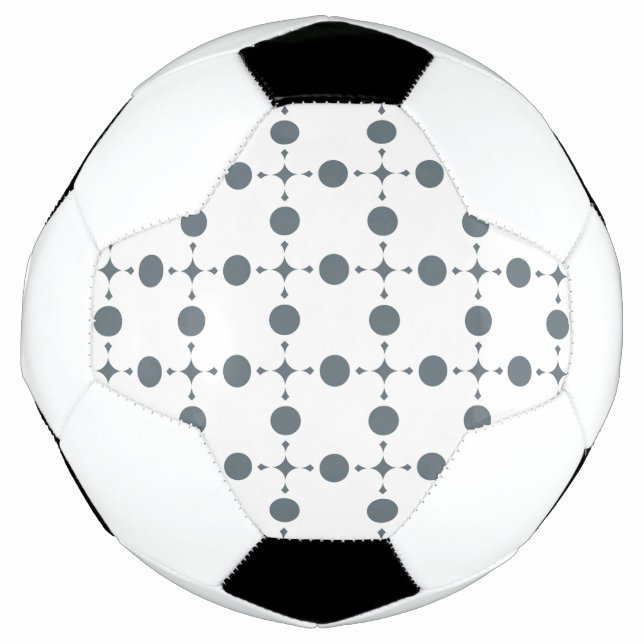 Ballon De Foot Points gris, motif à pois, points, pois (Devant)