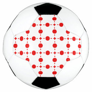 Ballon De Foot Pois rouges, Motif à points polka, points, pointil