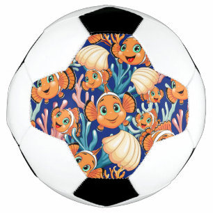 Ballon De Foot Poisson clown Dessin animé mignon Famille Sous l'e