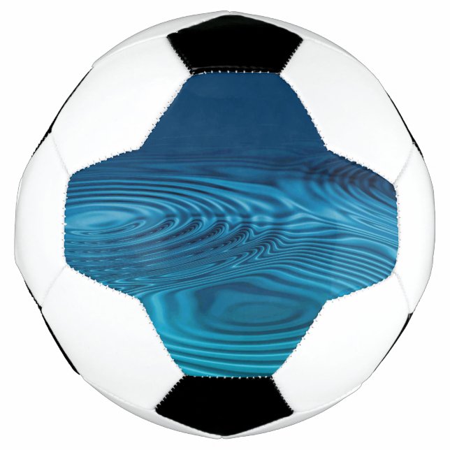 Ballon De Foot Pommes bleu Aqua (Devant)